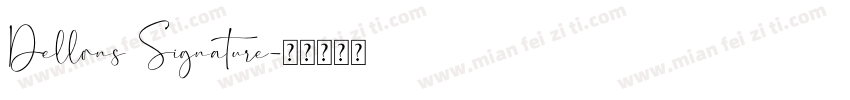 Dellons Signature字体转换